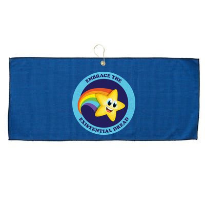 Embrace The Existential Dread Large Microfiber Waffle Golf Towel