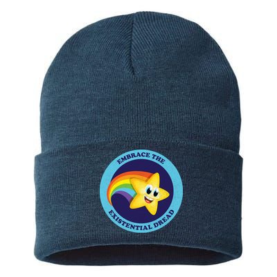 Embrace The Existential Dread Sustainable Knit Beanie