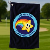 Embrace The Existential Dread Golf Towel