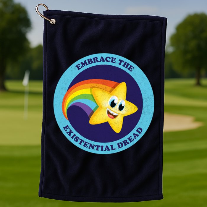 Embrace The Existential Dread Golf Towel