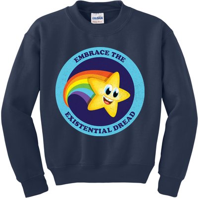 Embrace The Existential Dread Kids Sweatshirt