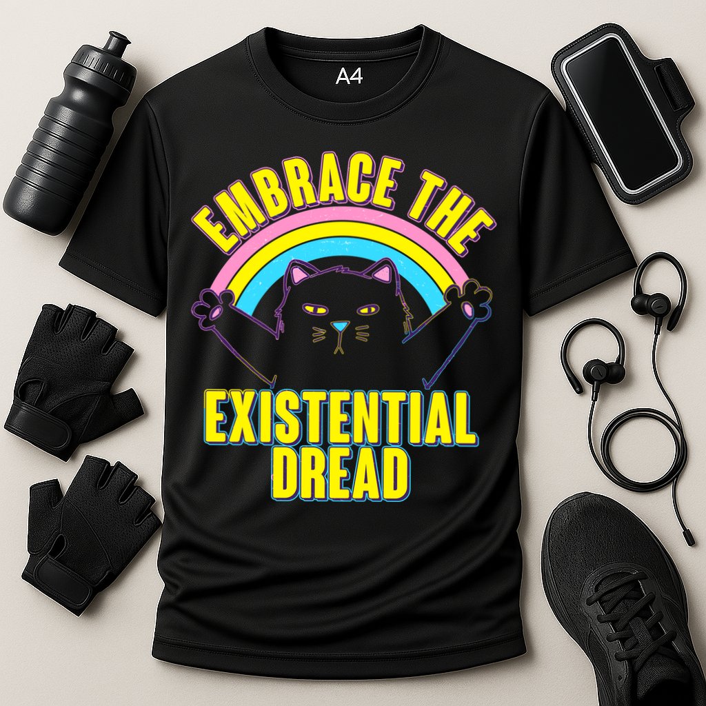 Embrace The Existential Dread Cat Performance Shirt