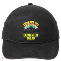 Embrace The Existential Dread Cat 7-Panel Snapback Hat