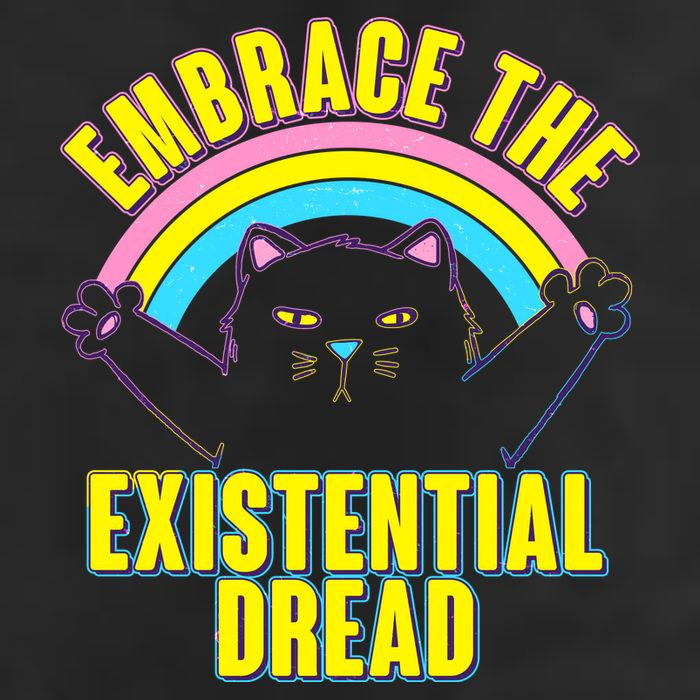 Embrace The Existential Dread Cat 15oz Campfire Ceramic Mug