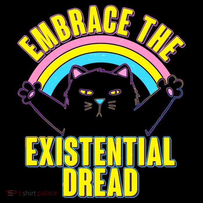 Embrace The Existential Dread Cat Flatbill Hat