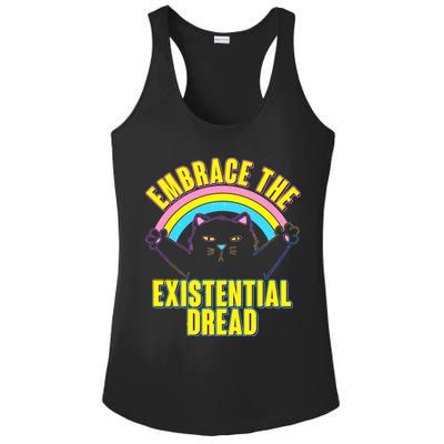 Embrace The Existential Dread Cat Ladies PosiCharge Competitor Racerback Tank