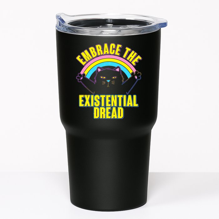 Embrace The Existential Dread Cat Tumbler