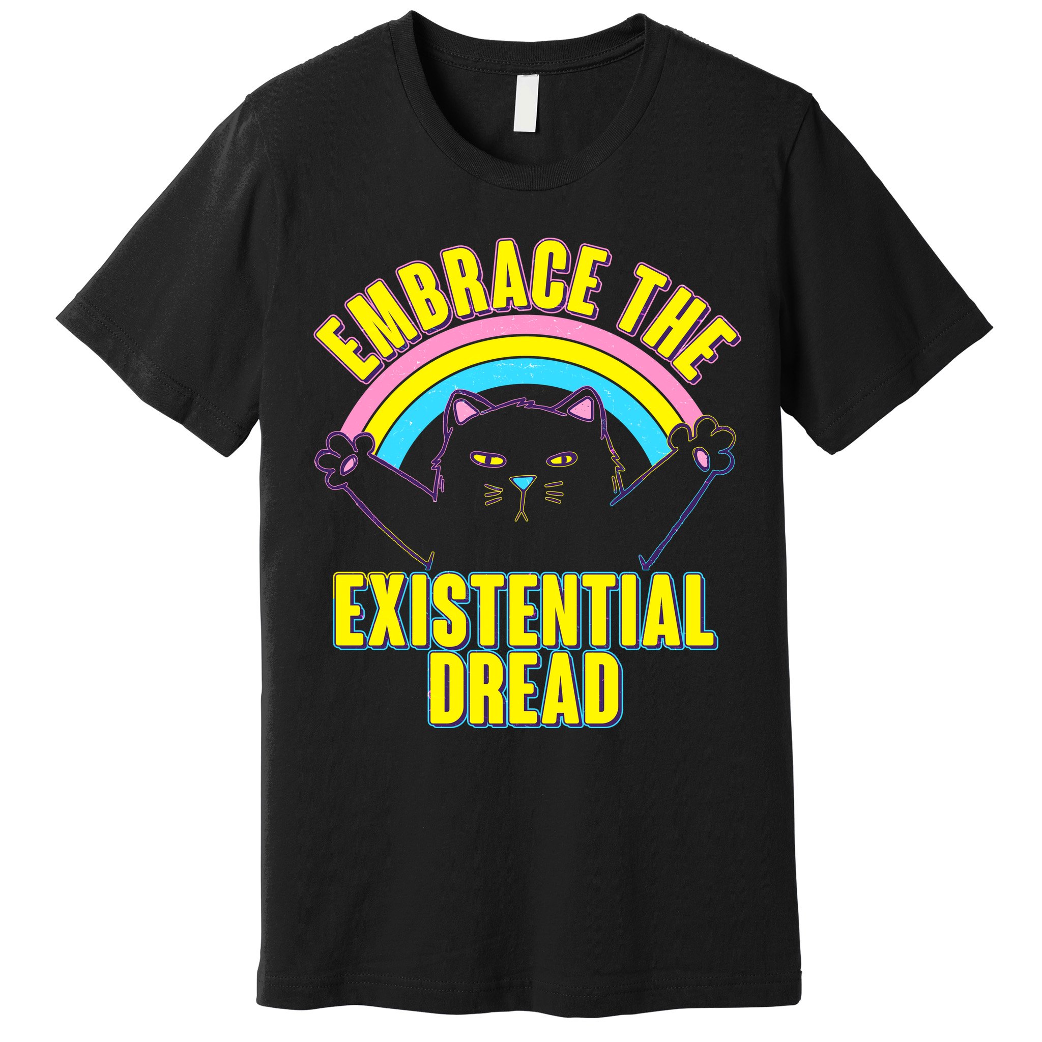Embrace The Existential Dread Cat Premium T-Shirt