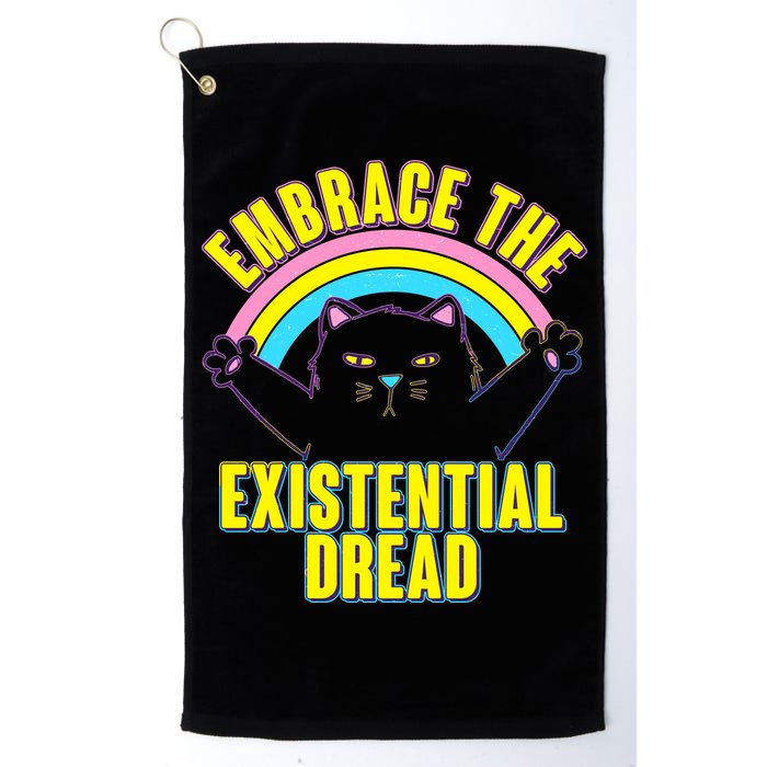 Embrace The Existential Dread Cat Golf Towel