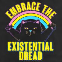 Embrace The Existential Dread Cat Golf Towel