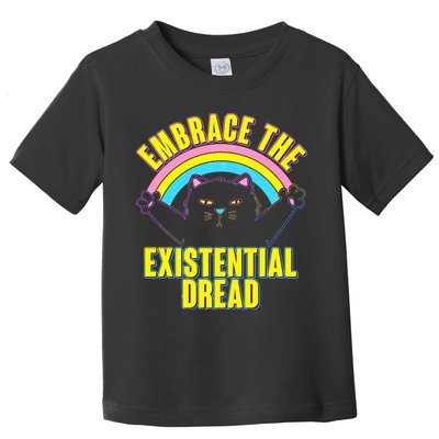 Embrace The Existential Dread Cat Toddler T-Shirt