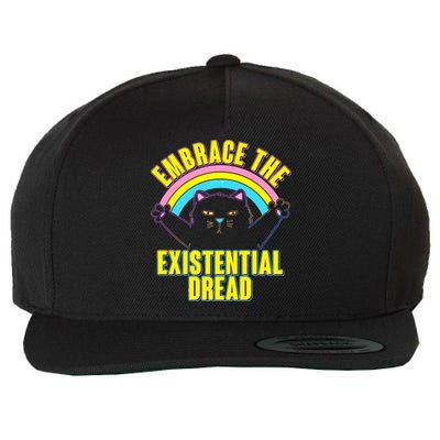 Embrace The Existential Dread Cat Wool Snapback Cap
