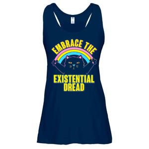 Embrace The Existential Dread Cat Ladies Essential Flowy Tank