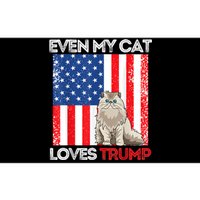 Even My Cat Loves Trump Usa Flag Election Trump Support Bumper Sticker