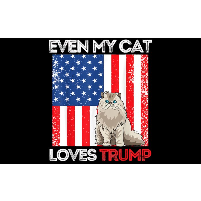 Even My Cat Loves Trump Usa Flag Election Trump Support Bumper Sticker