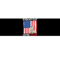 Even My Cat Loves Trump Usa Flag Election Trump Support Bumper Sticker