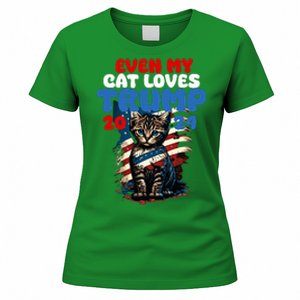 Even My Cat Loves Trump 2024  Women's T-Shirt