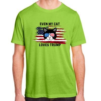 Even My Cat Loves Trump The Felon 2024 Us Election Funny Gift Adult ChromaSoft Performance T-Shirt