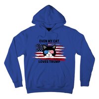 Even My Cat Loves Trump The Felon 2024 Us Election Funny Gift Hoodie