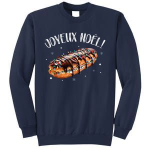 Eclair Merry Christmas In French Funny Joyeux Noel Sweatshirt