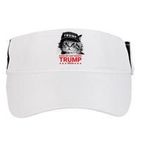 Even My Cat Wants Trump 2024 Funny American Cat Pro Trump Adult Drive Performance Visor