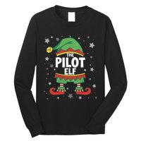 Elf Matching Christmas Family Group Elf Pilot Long Sleeve Shirt