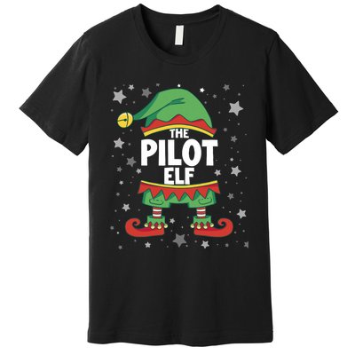 Elf Matching Christmas Family Group Elf Pilot Premium T-Shirt