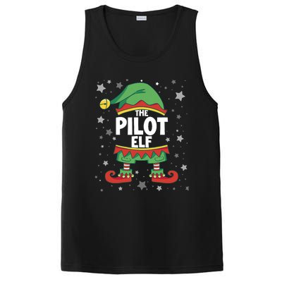 Elf Matching Christmas Family Group Elf Pilot PosiCharge Competitor Tank