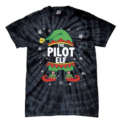 Elf Matching Christmas Family Group Elf Pilot Tie-Dye T-Shirt