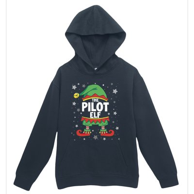 Elf Matching Christmas Family Group Elf Pilot Urban Pullover Hoodie