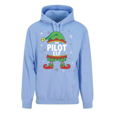 Elf Matching Christmas Family Group Elf Pilot Unisex Surf Hoodie