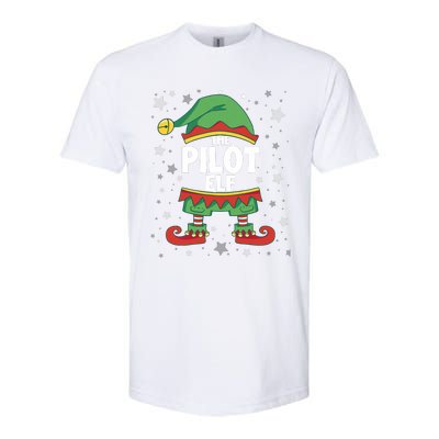 Elf Matching Christmas Family Group Elf Pilot Softstyle CVC T-Shirt