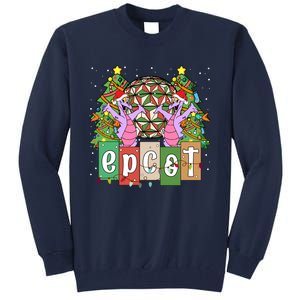 Epcot Merry Christmas Party Trip Figment Dragon Christmas Light Tall Sweatshirt