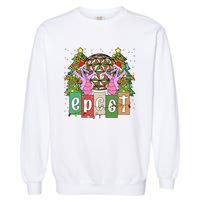 Epcot Merry Christmas Party Trip Figment Dragon Christmas Light Garment-Dyed Sweatshirt