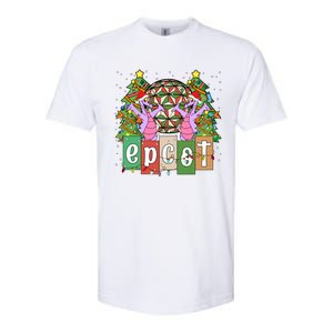 Epcot Merry Christmas Party Trip Figment Dragon Christmas Light Softstyle CVC T-Shirt