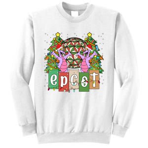 Epcot Merry Christmas Party Trip Figment Dragon Christmas Light Sweatshirt