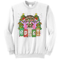 Epcot Merry Christmas Party Trip Figment Dragon Christmas Light Sweatshirt