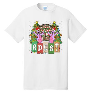 Epcot Merry Christmas Party Trip Figment Dragon Christmas Light Tall T-Shirt