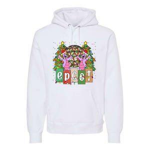 Epcot Merry Christmas Party Trip Figment Dragon Christmas Light Premium Hoodie