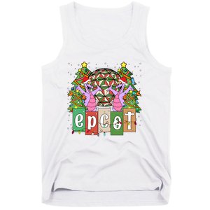 Epcot Merry Christmas Party Trip Figment Dragon Christmas Light Tank Top