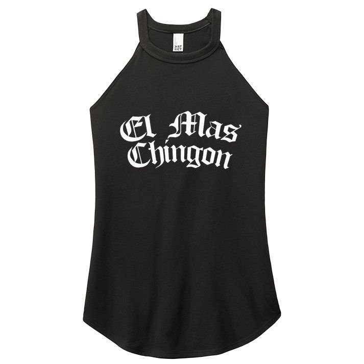 El Mas Chingon Latino Apparel Women's Perfect Tri Rocker Tank