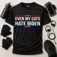Even My Cats Hate Biden Funny Anti Biden FJB Cooling Performance Crew T-Shirt