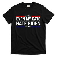 Even My Cats Hate Biden Funny Anti Biden FJB T-Shirt