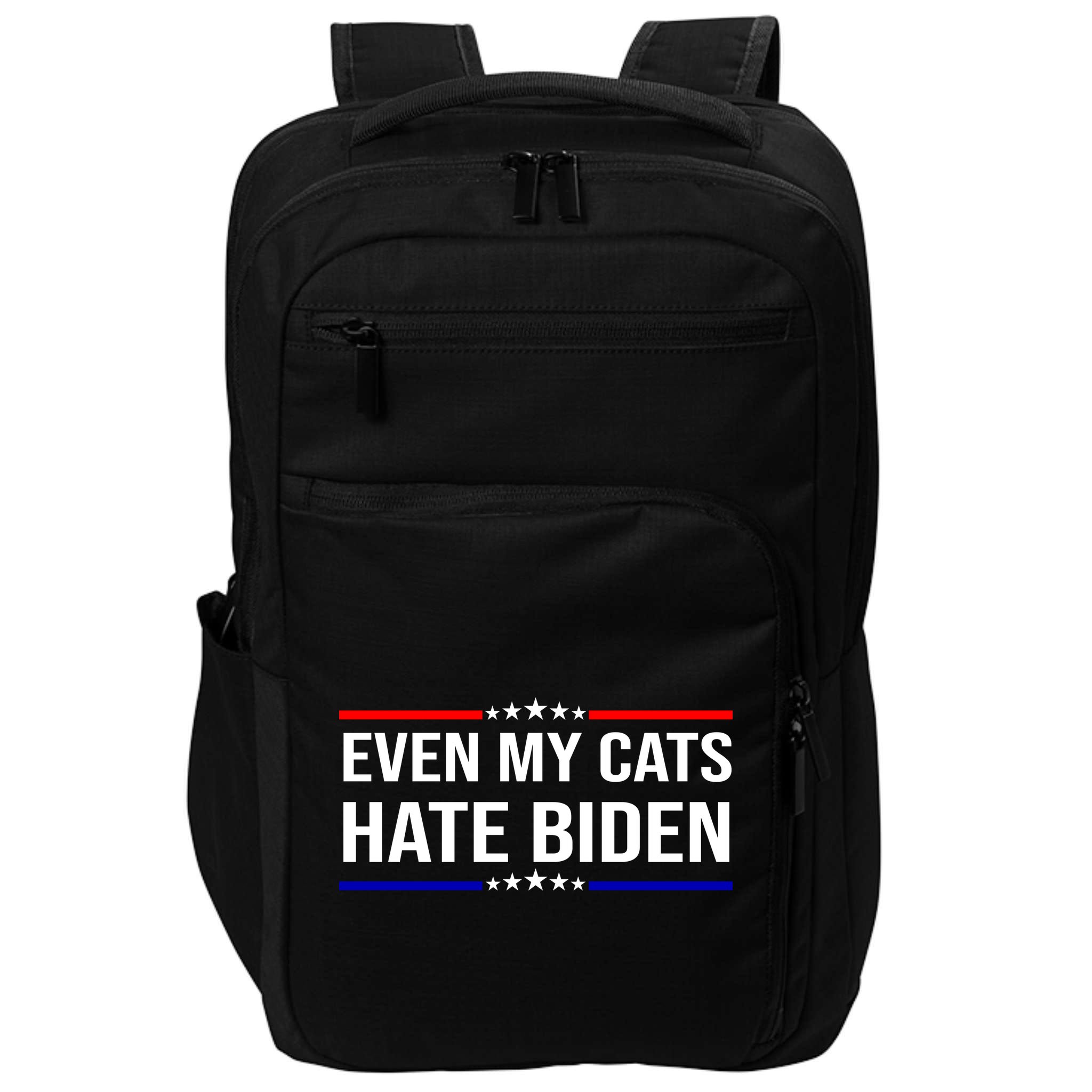Even My Cats Hate Biden Funny Anti Biden FJB Impact Tech Backpack