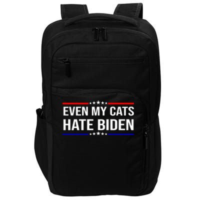 Even My Cats Hate Biden Funny Anti Biden FJB Impact Tech Backpack