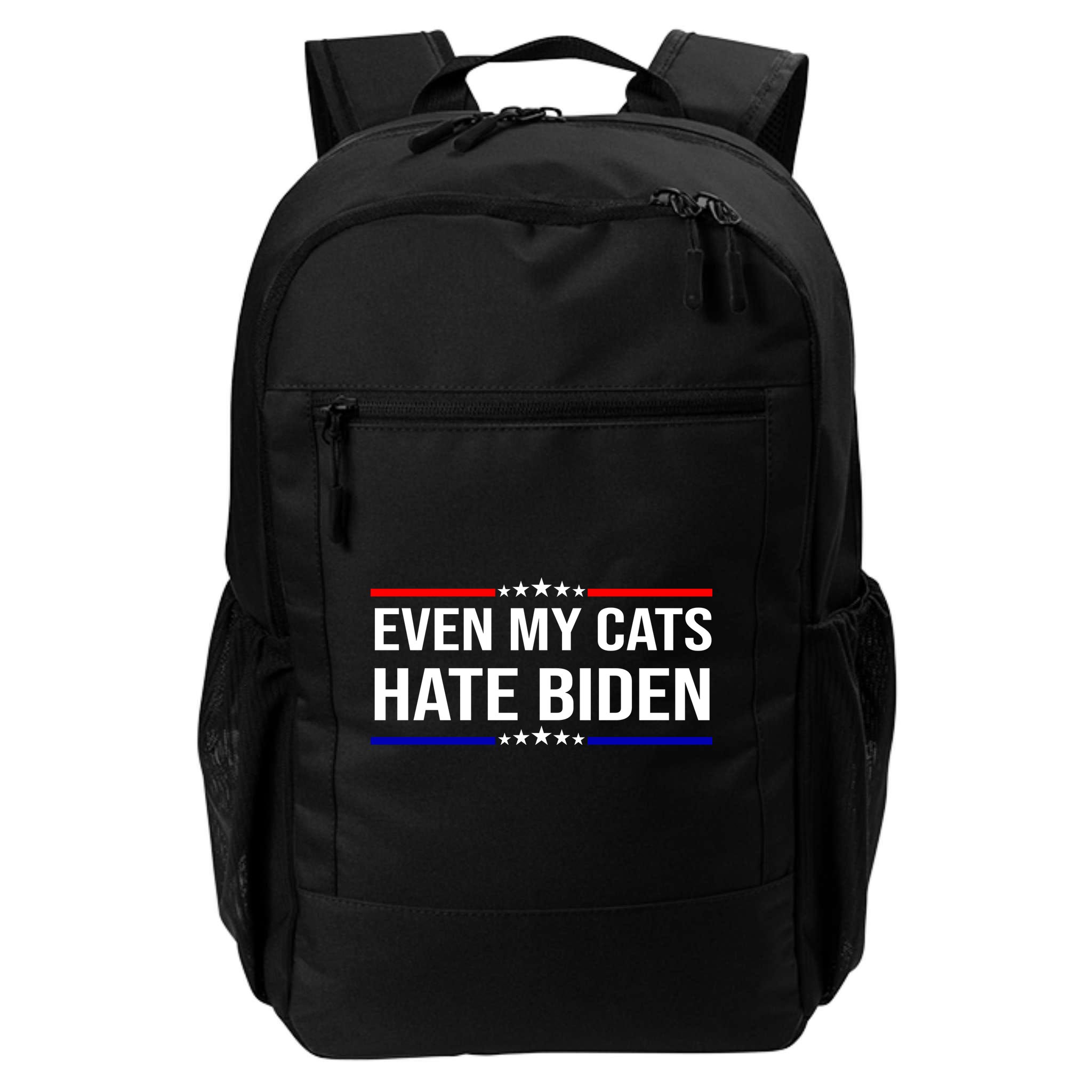Even My Cats Hate Biden Funny Anti Biden FJB Backpack