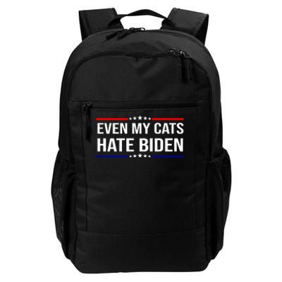 Even My Cats Hate Biden Funny Anti Biden FJB Daily Commute Backpack