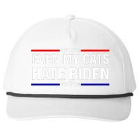 Even My Cats Hate Biden Funny Anti Biden FJB Snapback Five-Panel Rope Hat