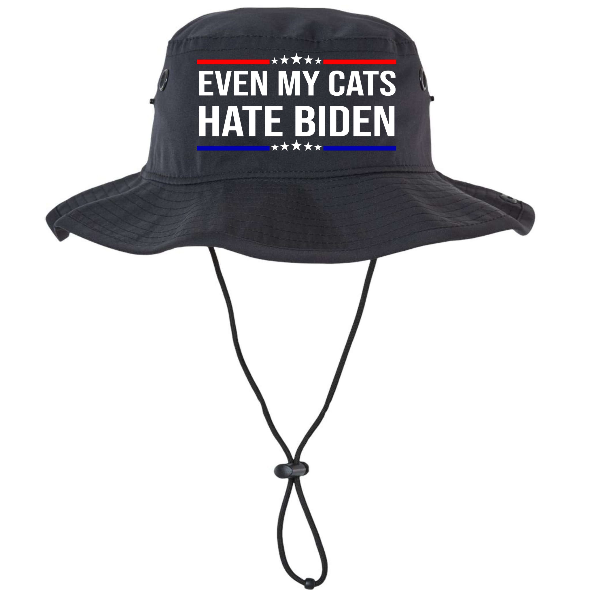 Even My Cats Hate Biden Funny Anti Biden FJB Bucket Hat