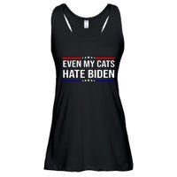 Even My Cats Hate Biden Funny Anti Biden FJB Ladies Essential Flowy Tank